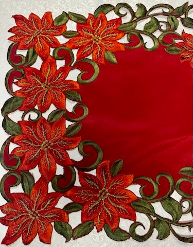 Poinsettia Cutout Table Runner