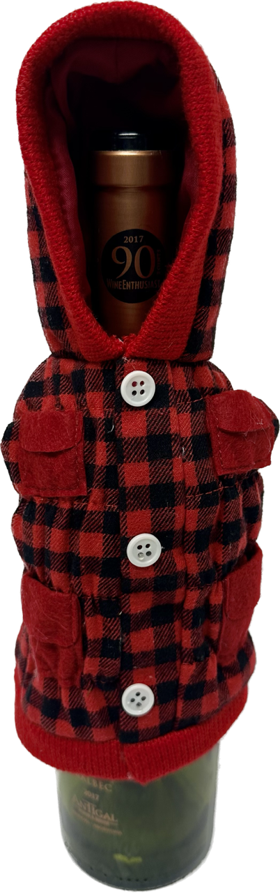 Buffalo Plaid Wine Bottle Cover