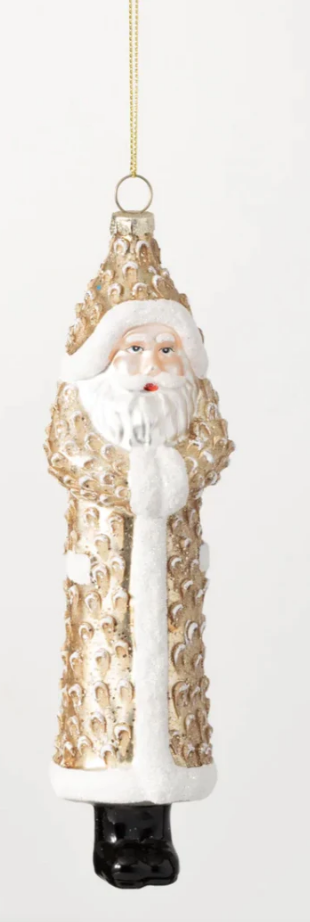 Woodland Pinecone Santa Ornament