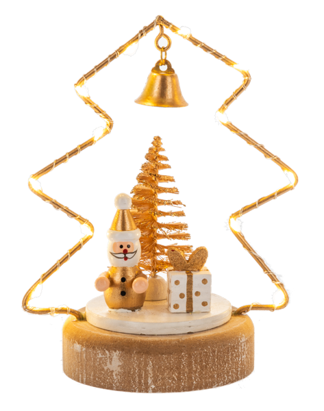 LED Light Up Santa/Snowman in Tree/Star Figurine-Assorted, each sold separately
