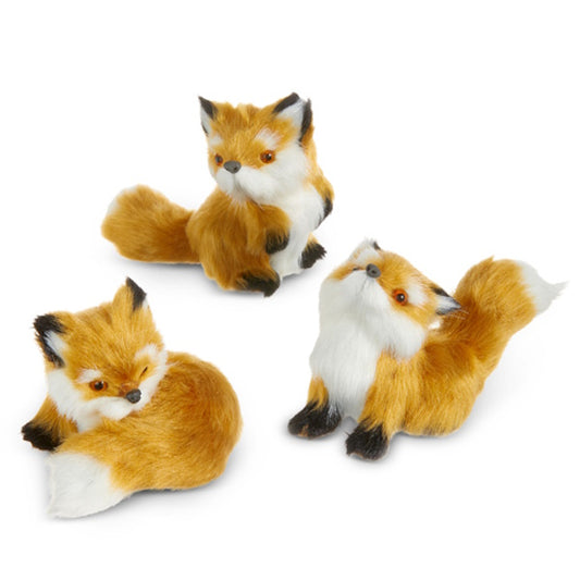 Fox Ornament, 3 Assorted Styles