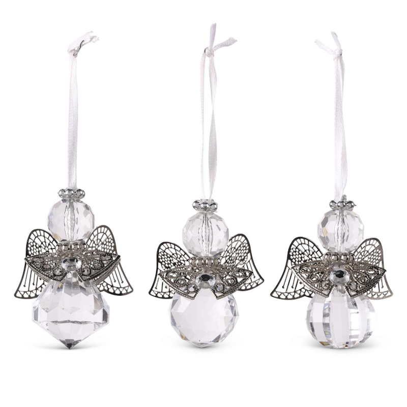 Small Angel Ornament w/Metal Wings-3 Assorted Styles, sold separately