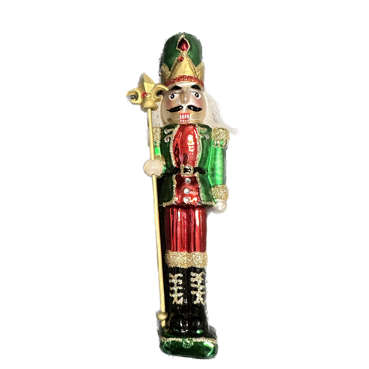 Glass Nutcracker Ornament-Assorted Colors, sold separately
