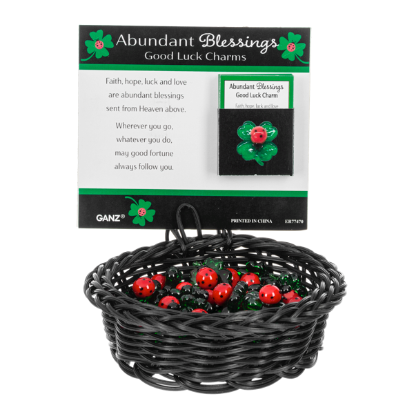 Abundant Blessings Good Luck Charm, with Insert Card