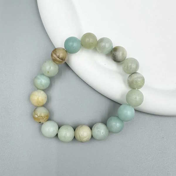 Amazonite Stone Stretch Bracelet-Gloss