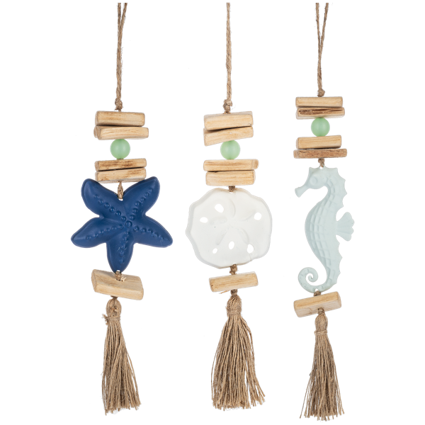Painted Coastal Icon Ornament-Assorted Styles, sold separately