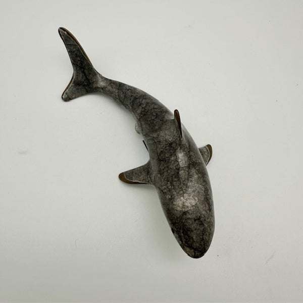 Brass Shark Sculpture