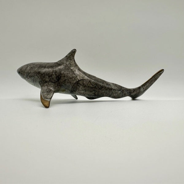 Brass Shark Sculpture