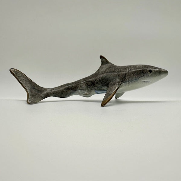 Brass Shark Sculpture