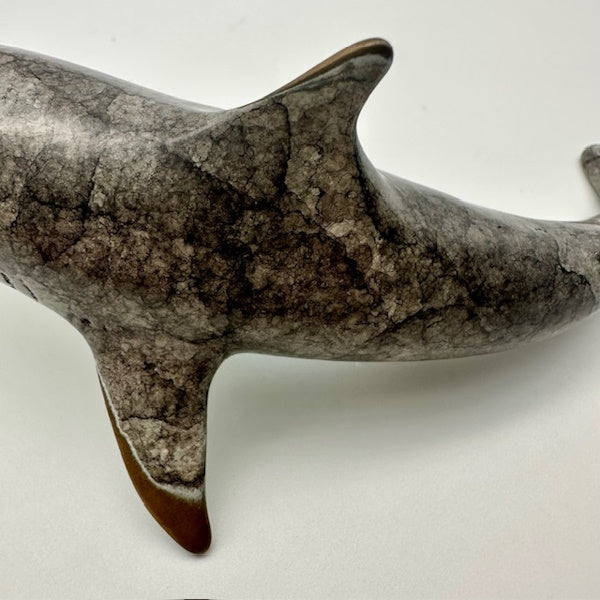 Brass Shark Sculpture