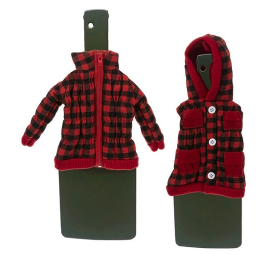 Buffalo Plaid Wine Bottle Cover