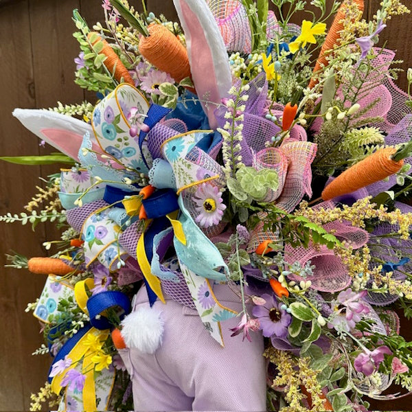 Bunny Butt Wreath, Handmade