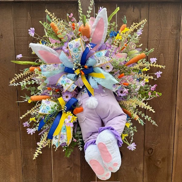Bunny Butt Wreath, Handmade