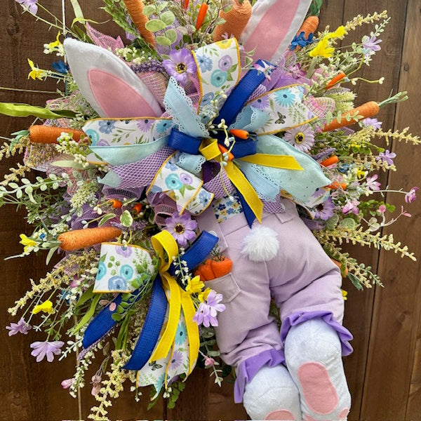 Bunny Butt Wreath, Handmade