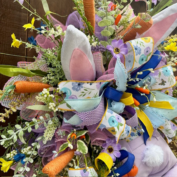 Bunny Butt Wreath, Handmade
