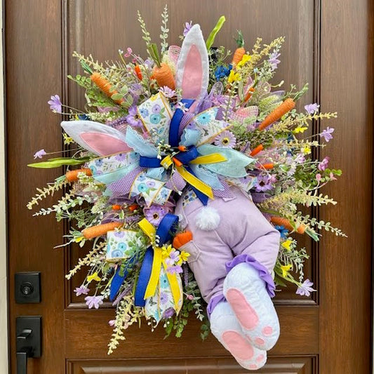 Bunny Butt Wreath, Handmade