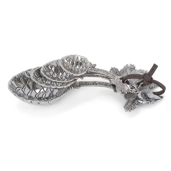 Cardinal and Pinecones Measuring Spoons, Set of 4