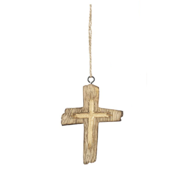 Carved Wood Cross Ornament-Assorted Styles, sold separately