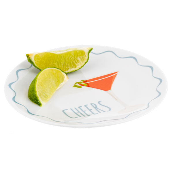 "Cheers" Snack Plate Set
