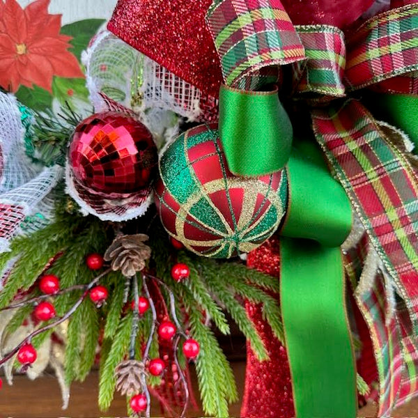 All Hearts Come Home for Christmas Wreath-Custom Design, Handmade