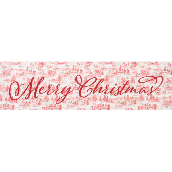 Christmas Toile Table Runner, Assorted Styles, each sold separately