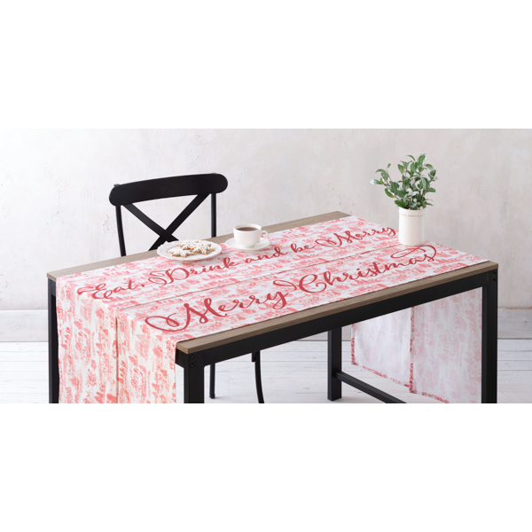 Christmas Toile Table Runner, Assorted Styles, each sold separately