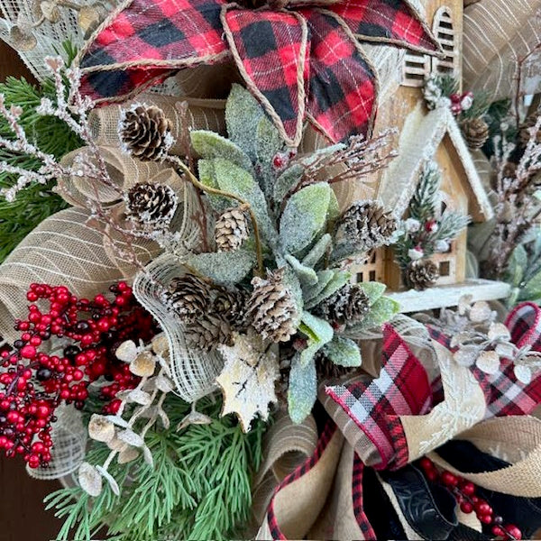 Rustic Church Wreath-Custom Design, Handmade