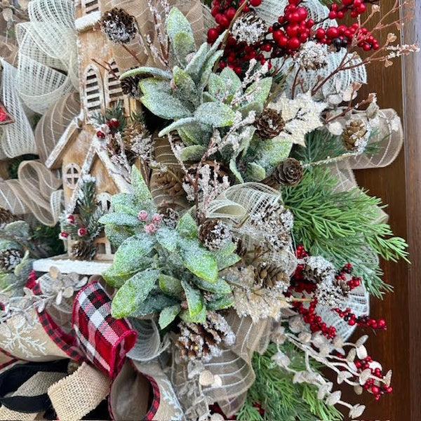 Rustic Church Wreath-Custom Design, Handmade