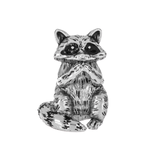 The Clever Raccoon Charm with Insert Card