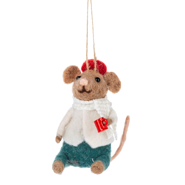 Hot Cocoa Mouse Ornament-Assorted, sold seperately