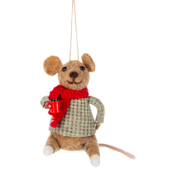 Hot Cocoa Mouse Ornament-Assorted, sold seperately