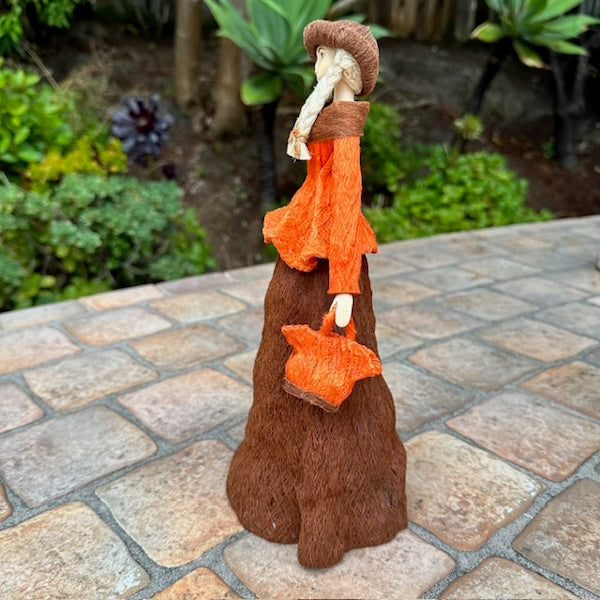 Handcrafted Columbian Corn Husk Fashion Doll-Monica