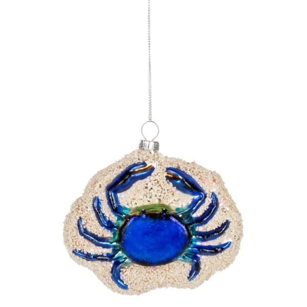 Glass Crab Ornament-Assorted, sold seperately