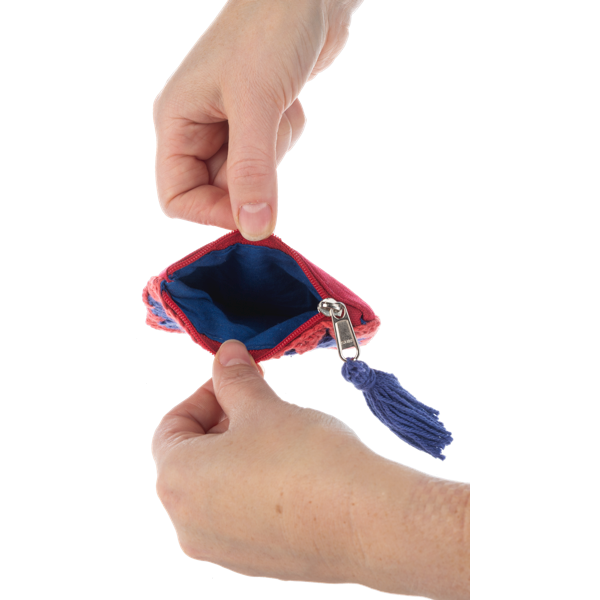 Crochet Patriotic Coin Purse-Assorted, each sold separately