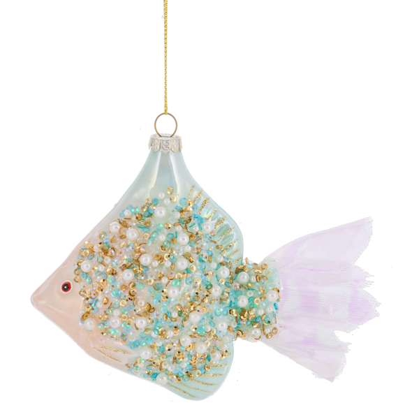 Jewel-Crusted Glass Fish Ornament-Assorted Styles, sold separately