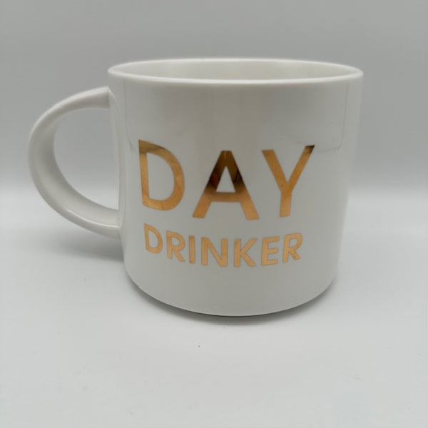 Day Drinker Gold Foil Metallic Mug
