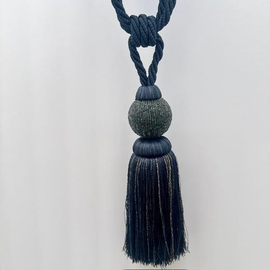 Dholak Tassel Tieback, Blue Mix