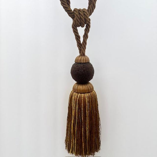 Dholak Tassel Tieback, Earthtone Mix