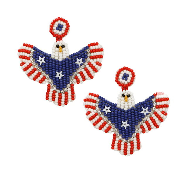 American Eagle Flag Earrings
