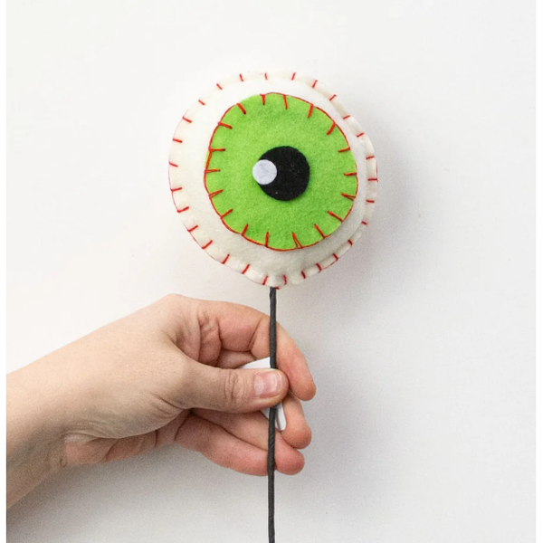 Felt Eyeball Pick, Lime Green
