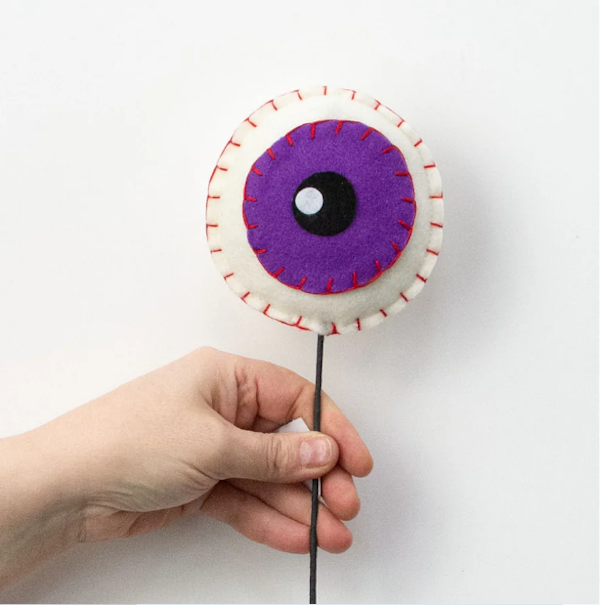 Felt Eyeball Pick, Purple