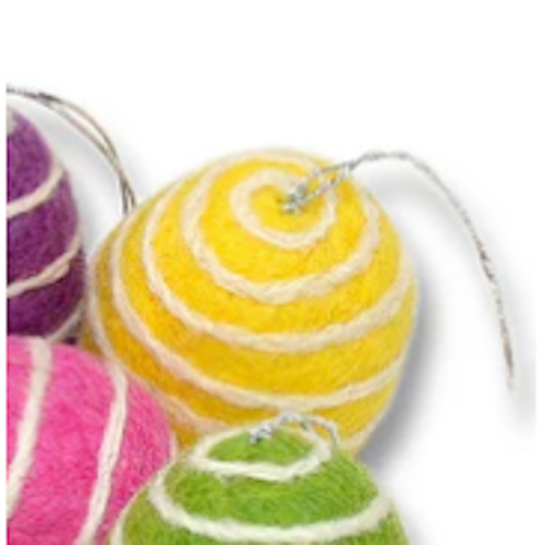 Felt Easter Egg Ornaments-Assorted, each sold separately