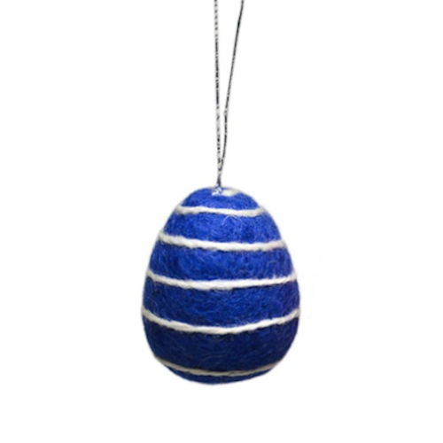 Felt Easter Egg Ornaments-Assorted, each sold separately