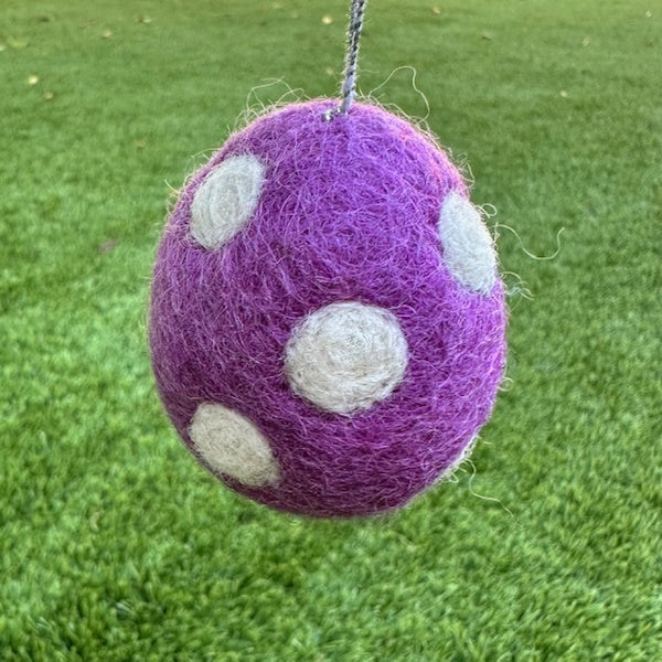Felt Easter Egg Ornaments-Assorted, each sold separately