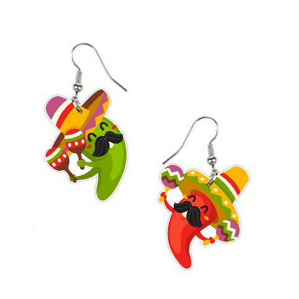 Fiesta Chili Earrings