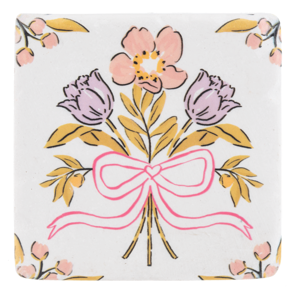 Floral Coaster Set