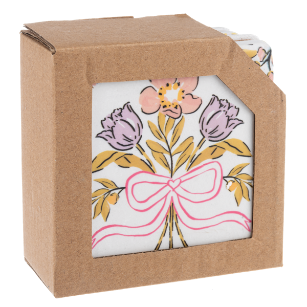 Floral Coaster Set