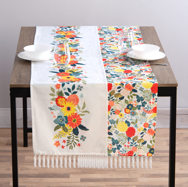 Flower Pattern Table Runner-Assorted, each sold seperately
