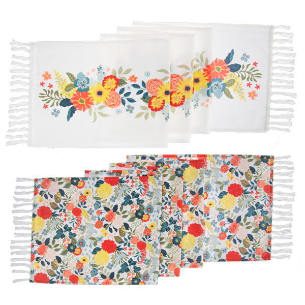 Flower Pattern Table Runner-Assorted, each sold seperately