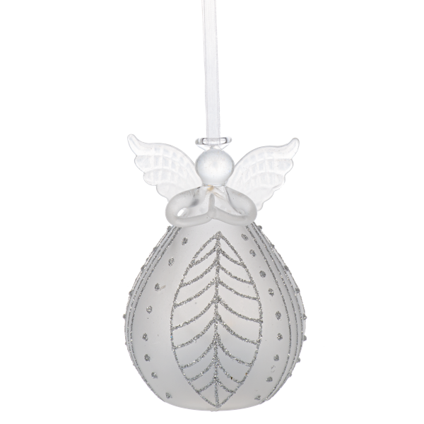 Luxury Lite LED Frosted Angel Ornaments-Assorted Styles, each sold separately